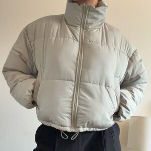 Women's light green Puffer Jacket